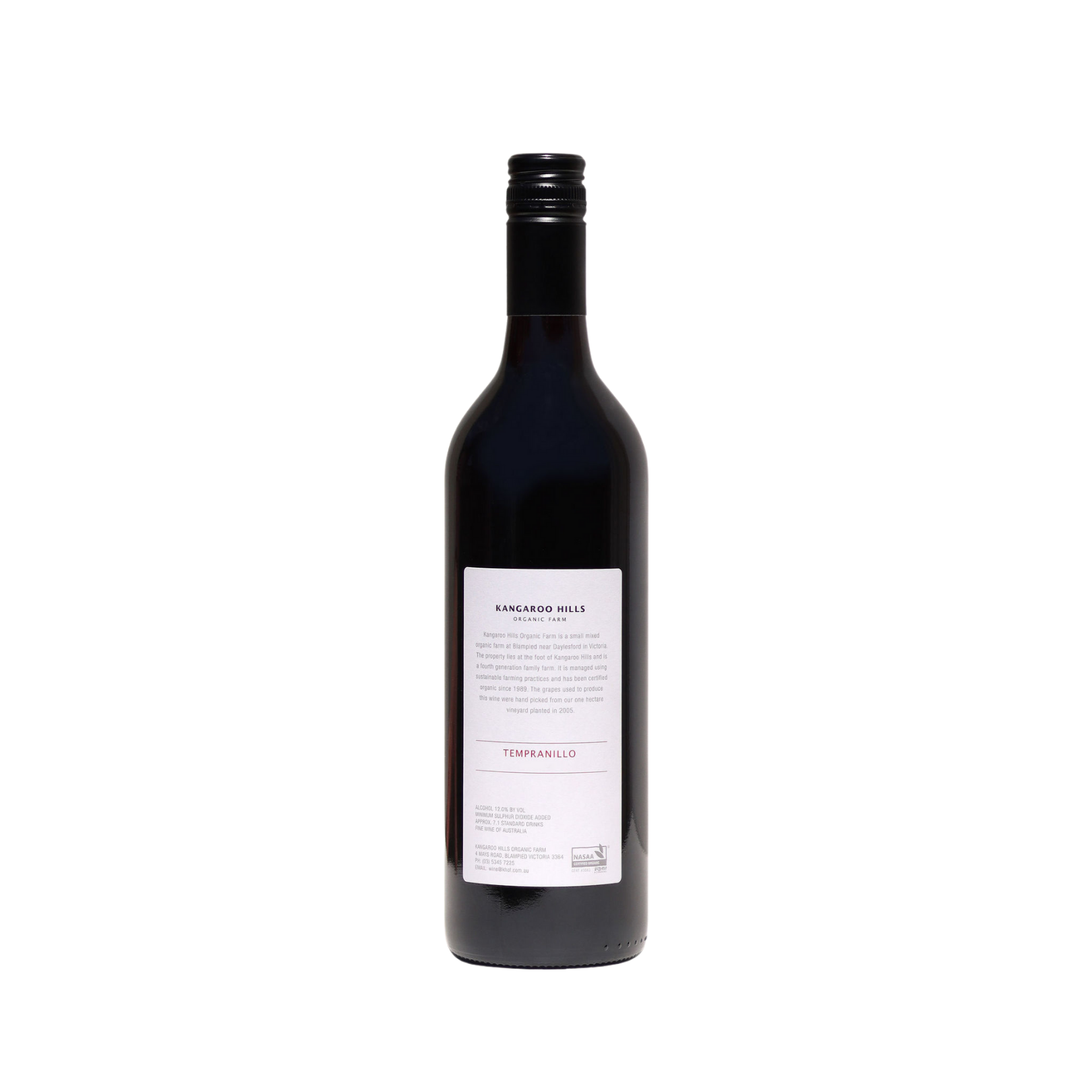 Kangaroo Hills Organic Tempranillo Reserve